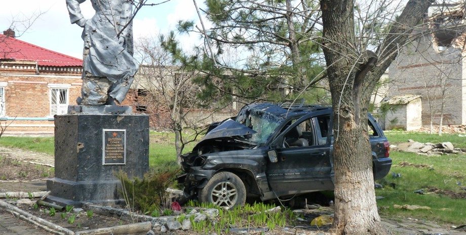 Разрушения в Широкино / Фото пресс-службы ОБСЕ