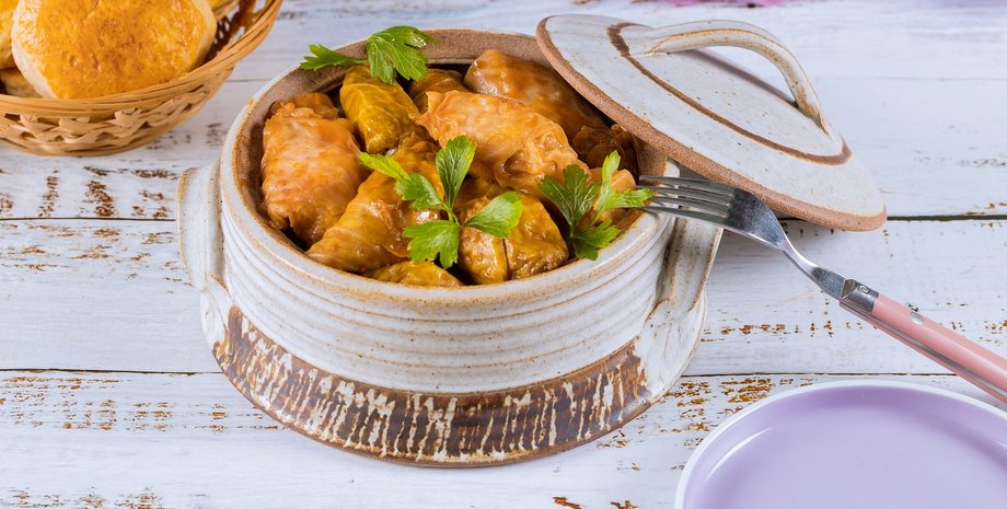 Постные голубцы с перловкой и грибами, постные голубцы, постное меню