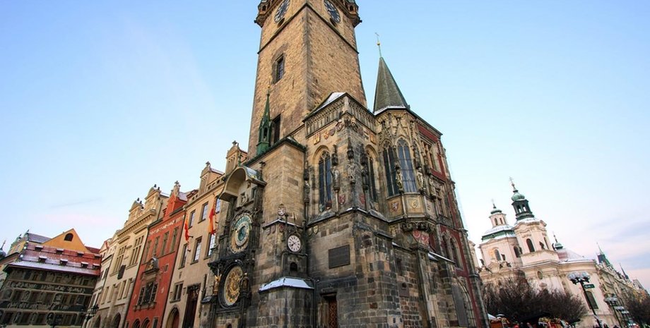 пражские куранты, часы прага, ратуша прага