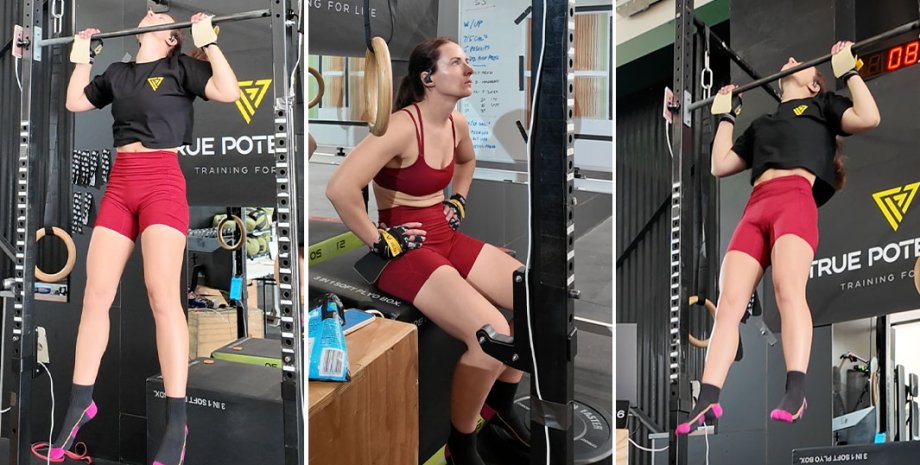 Она побила действующий рекорд почти вдвое Оливия Винсон, подтягивание, рекорд Гиннесса