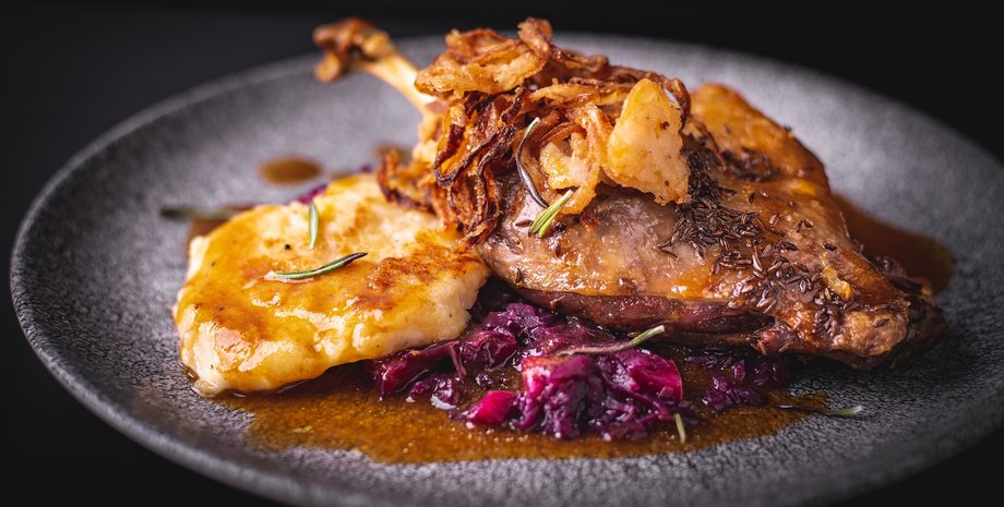 утка жареная, утка тушеная, кулинария