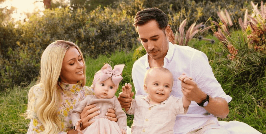 Пэрис Хилтон с семьей, перис хилтон дочь, муж перис хилтон, лондон мэрилин хилтон, значение имени дочери перис хилтон