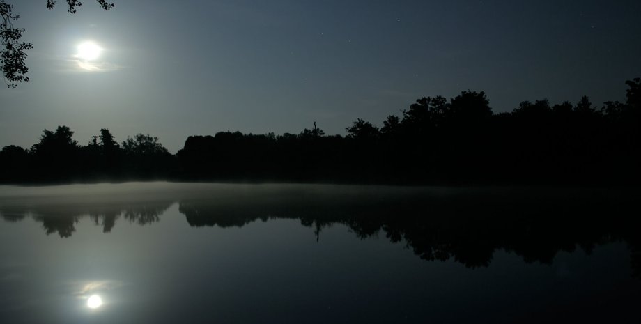 Луна, река, вода, фото