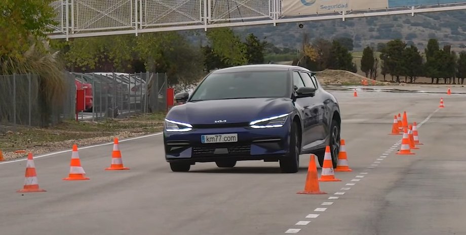 лосиный тест, Kia EV6, новый Kia EV6, Kia EV6 2021, электромобиль Kia EV6