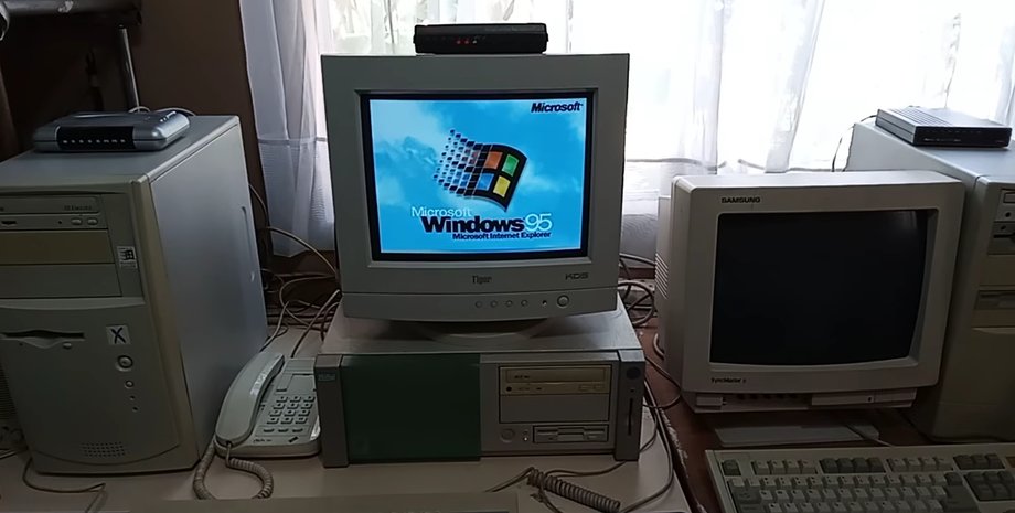 Windows 95 на компьютере