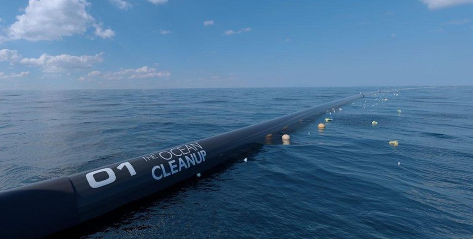 Компьютерная визуализация системы ERWIN ZWART/THE OCEAN CLEANUP