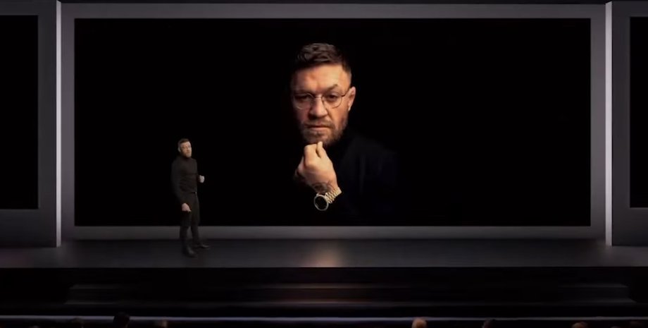 Конор МакГрегор, пародия, эппл, презентация эппл, стив джобс