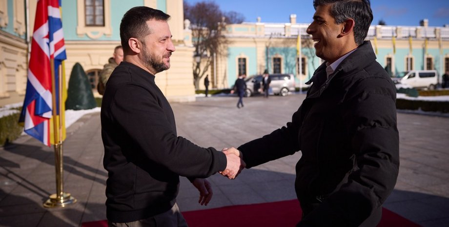 Владимир Зеленский, Риши Сунак, президент Украины, премьер Великобритании