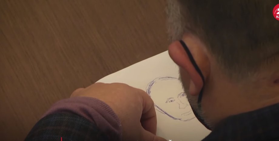 Львівський депутат від ЄС Юрій Гринів намалював портрет Путіна