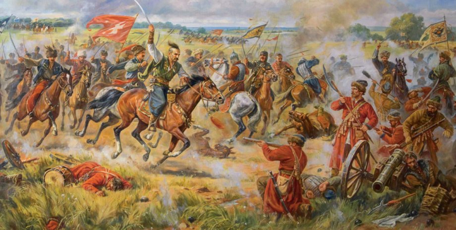 Картина "Конотопская битва" Артура Орленова, 2010 год