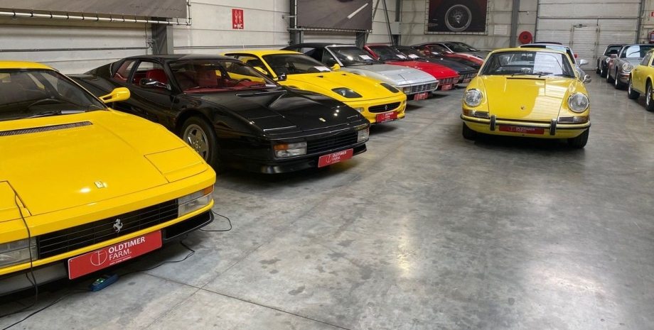 коллекция суперкаров, Ferrari 512, Ferrari Testarossa, Porsche 911, коллекция авто, ретро авто