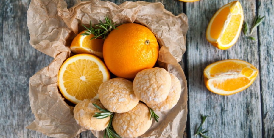 печенье печенье, апельсины, выпечка, еда, десерт