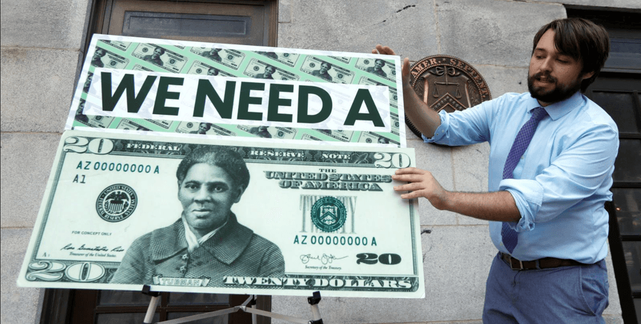 США, купюра, банкнота, доллары, макет, Харриет Табман, казначейство