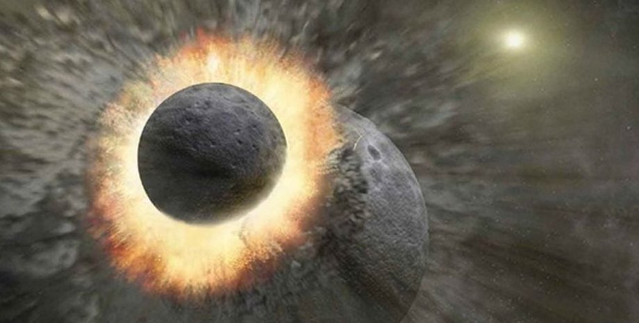 зіткнення теї та землі