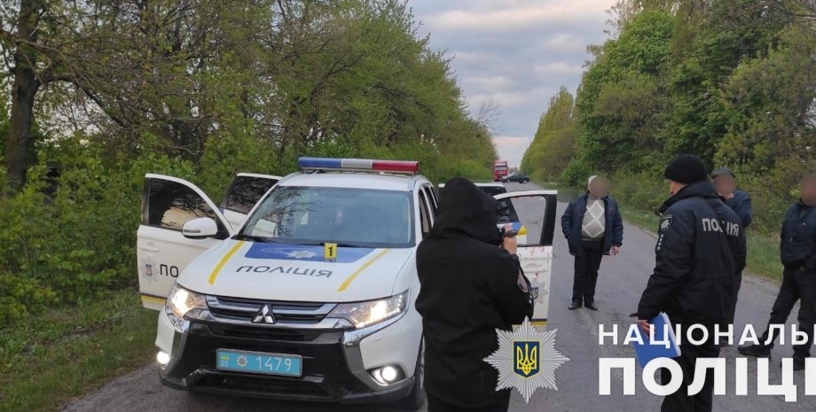 полиция, машина, место убийства, убийство полицейского в Винницкой области, убийства полицейского в Винницкой области