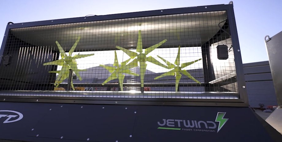 Вітрогенератор, генератор, JetWind, турбіни, аеропорт, фото