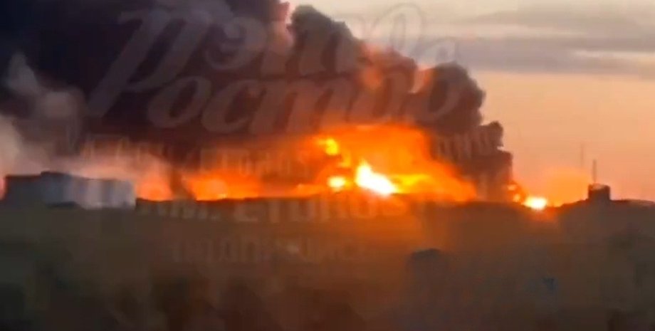 пожежа, вогонь, нафтобаза, долотинка, ростовська область, росія