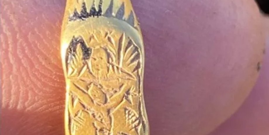 золотое кольцо 15 века, Англия