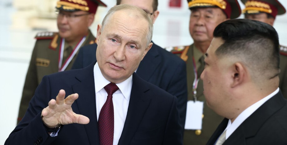 Владимир Путин и Ким Чен Ын Владимир Путин, Ким Чен Ын, Россия, Украина, война, фото