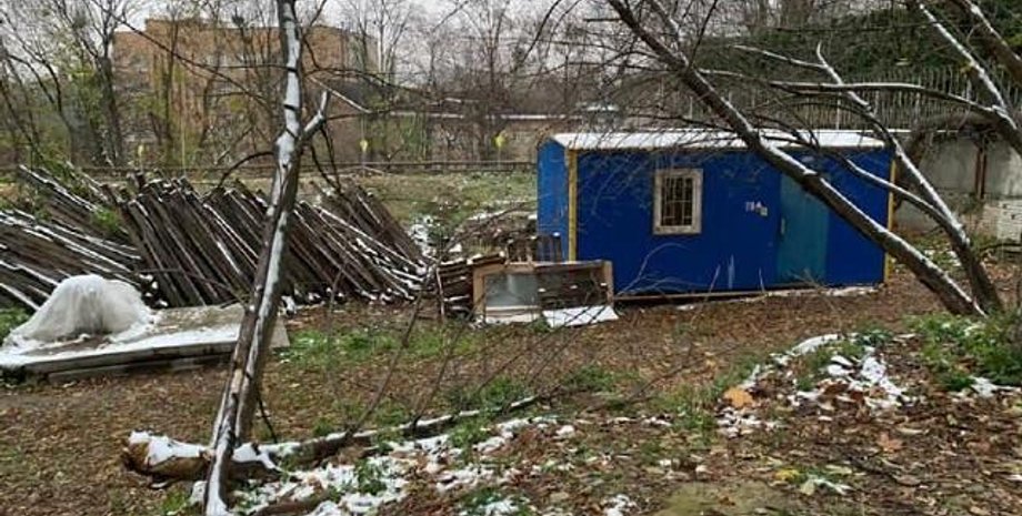 Так по состоянию на 19 ноября выглядит место, отведенное под строительство мемориального комплекса.