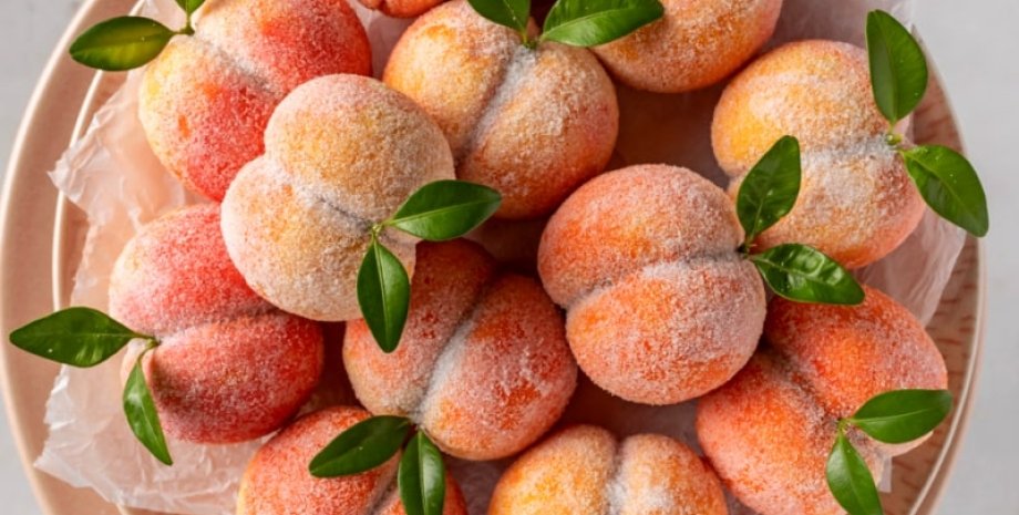 Пирожное "Персики", десерт, сладости, выпечка