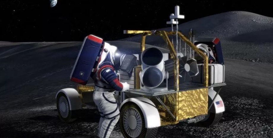 Луна, автомобиль, транспортное средство, Lunar Terrain Vehicle