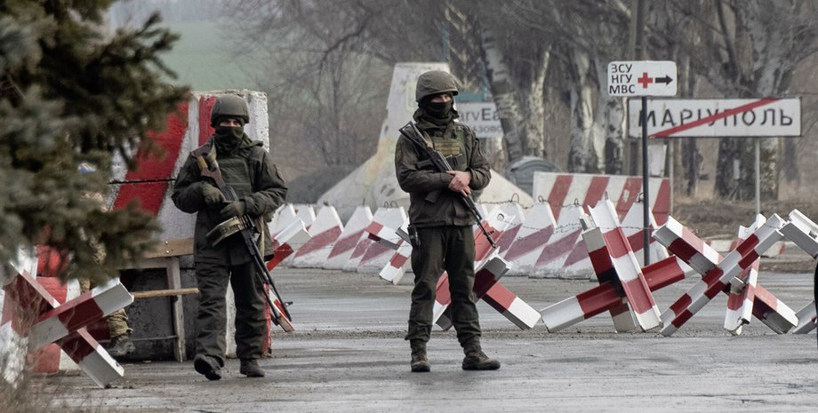 Оккупация Мариуполя, оккупанты в Мариуполе, россияне в Мариуполе, блокпост Мариуполь