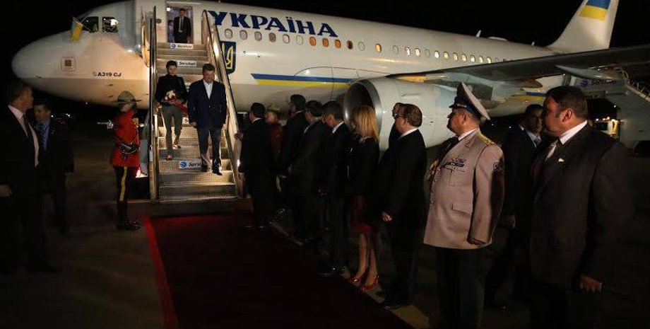 Петр Порошенко  с супругой в Канаде / Фото пресс-службы президента