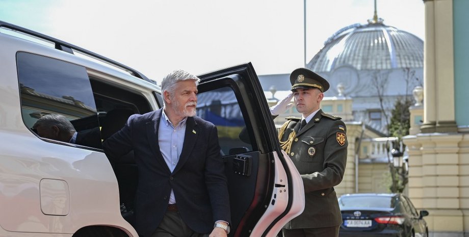 Президент Чехии, Петр Павел, Киев, визит, воздушная тревога, война в Украине