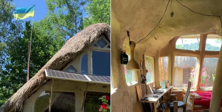 Дом с солнечными панелями в Карпатах