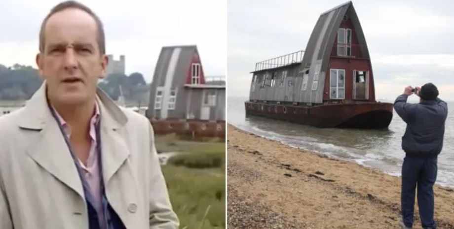 Дом на барже, семья живет в доме посреди Темзы, Роб и Сара Берч из Великобритании, недвижимость, жилье