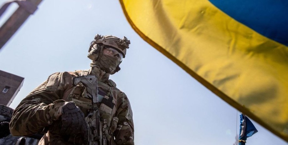 Зсу, військовий, чоловік, прапор україни