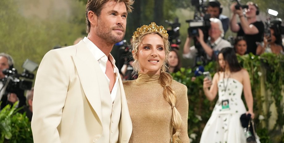 Крис Хемсворт и Эльза Патаки, мет гала 2024, Met Gala 2024, правила мет гала, жена Криса Хемсворта