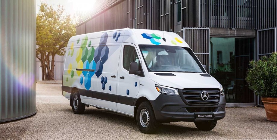 Електромобіль Mercedes Sprinter, Mercedes-Benz Sprinter 2023, електромобіль Mercedes Sprinter, Mercedes eSprinter