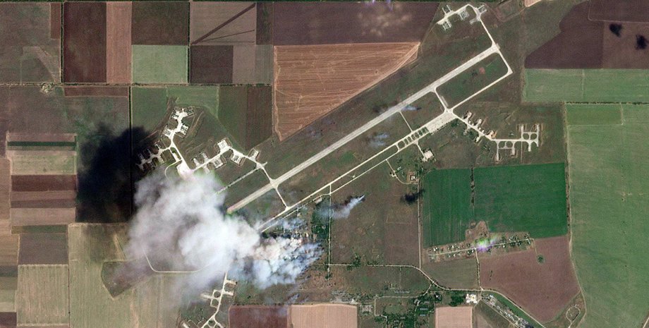 спутниковый снимок, крым, атака, ВСУ, ВС РФ