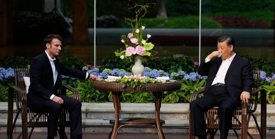 Си Цзиньпин, китай, франция, Эммануэль Макрон