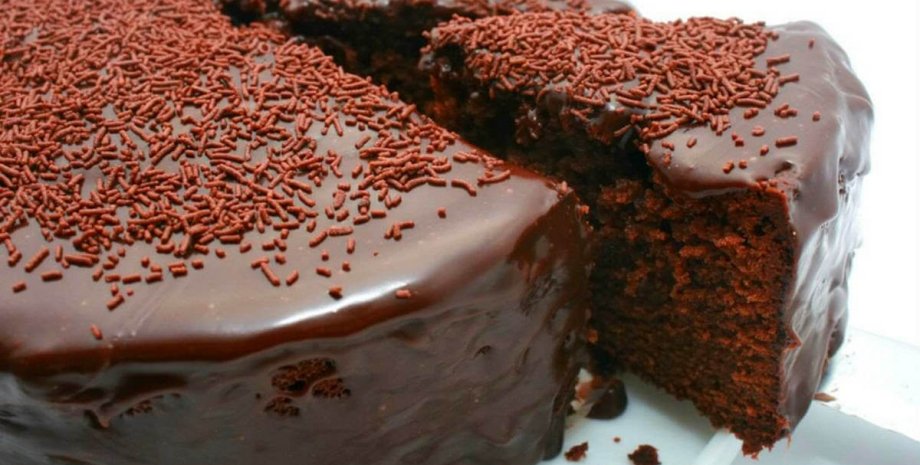 рецепт, шоколадный пирог, низкокалорийный десерт