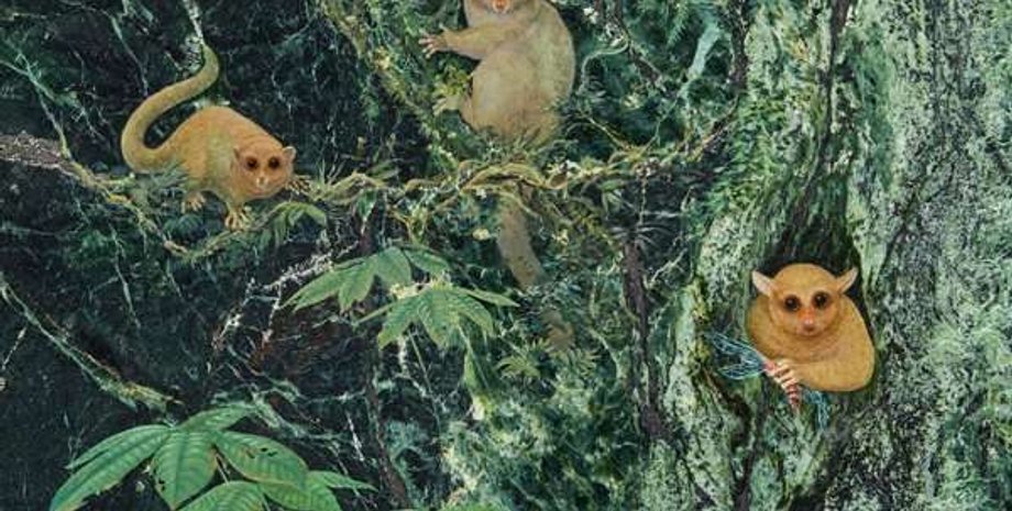 Древние приматы в представлении художника. Randy Kirk