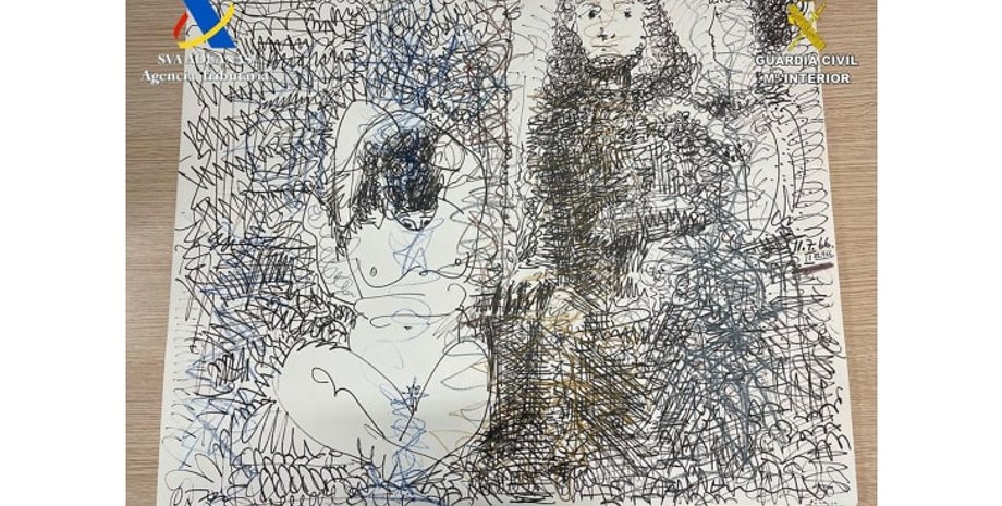 Три персонажа, картина пабло пикассо, пабло пикассо, Три персонажа пикассо