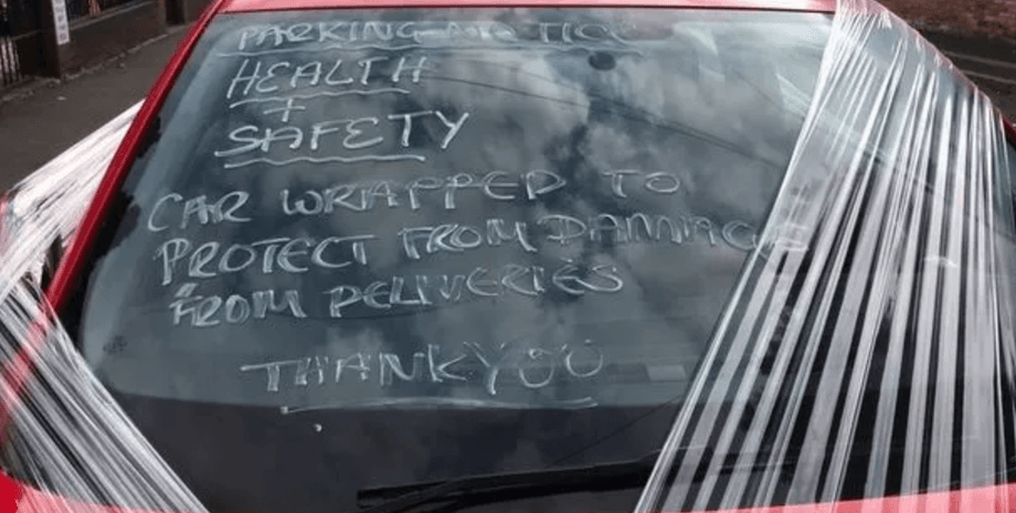 парковка, парковочное место, вандал, вандализм, Великобритания