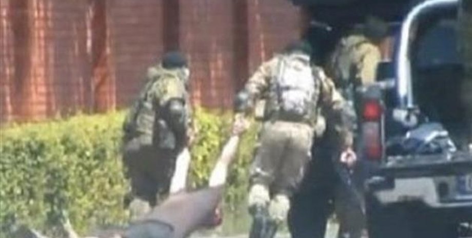 Перестрелка в Мукачеве / Скриншот из видео