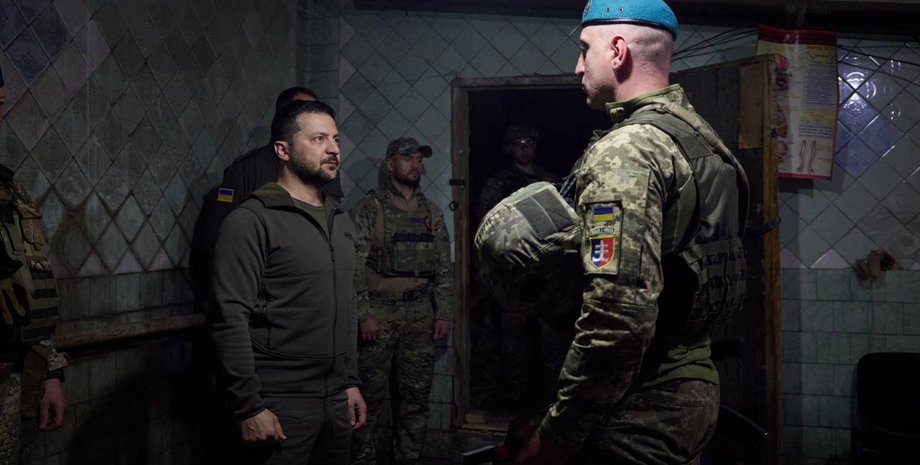 Владимир Зеленский, Угледар, Марьинка, ВСУ, визит на фронт, украинские военные, день пехоты, ВСУ