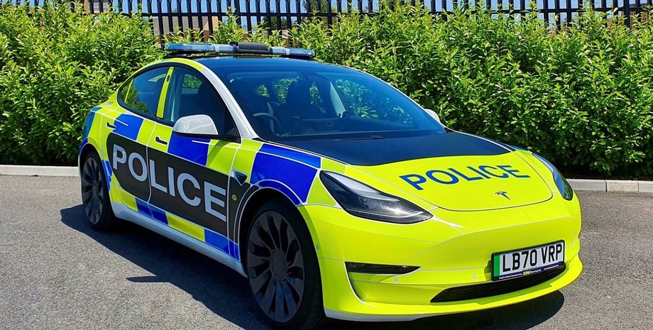 Tesla Model 3, электромобили Tesla, электрокары Tesla, полицейская Tesla