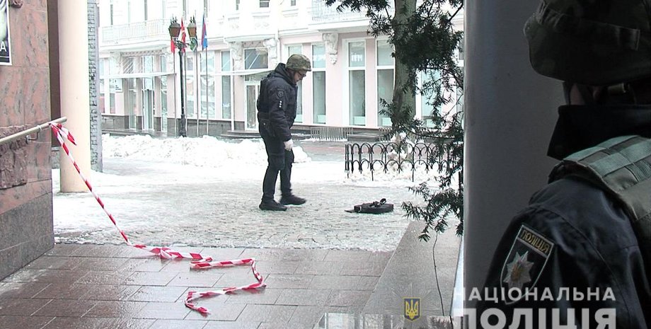 Полиция, минирование, винница, взрыв