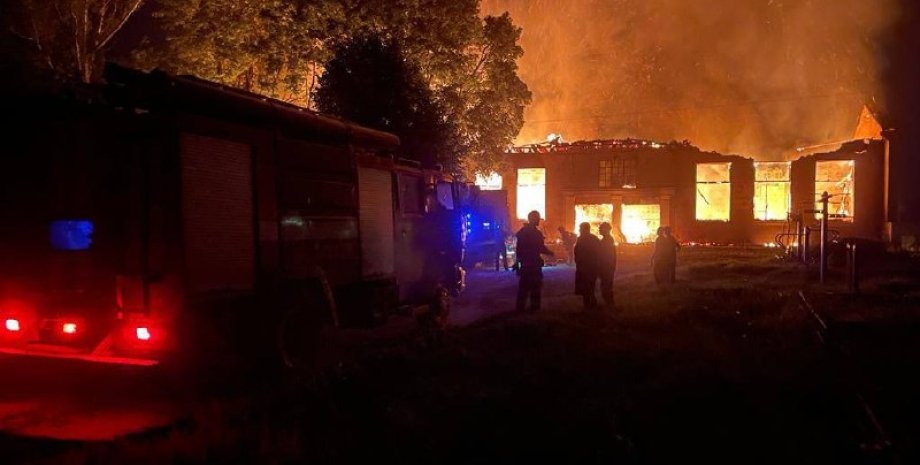 пожар, Харьковская область