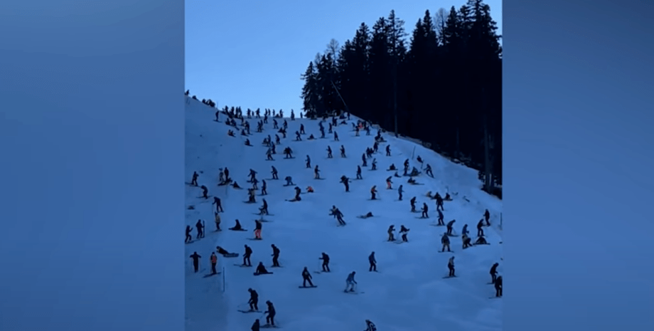 лыжники лыжники, ишгиль, австрия, куророт