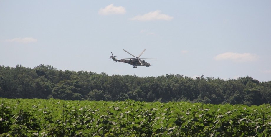 Вертолет ВСУ в зоне АТО / пресс-служба Минобороны