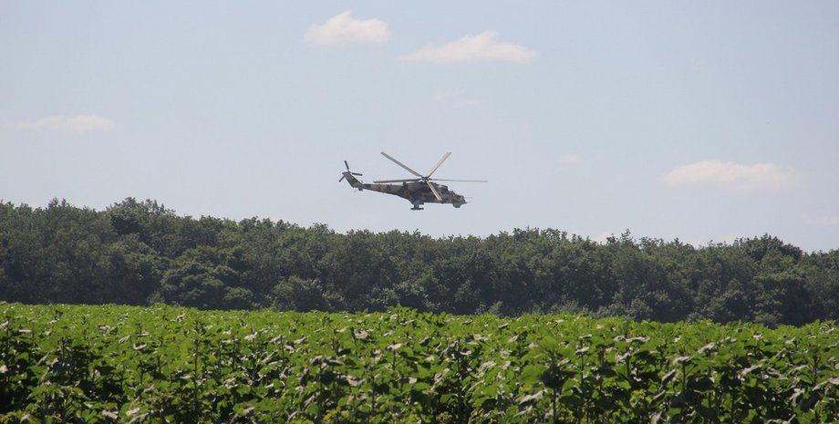 Вертолет ВСУ в зоне АТО / пресс-служба Минобороны