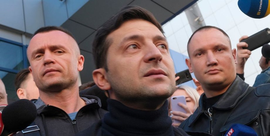 Владимир Зеленский, президент,  охранники,