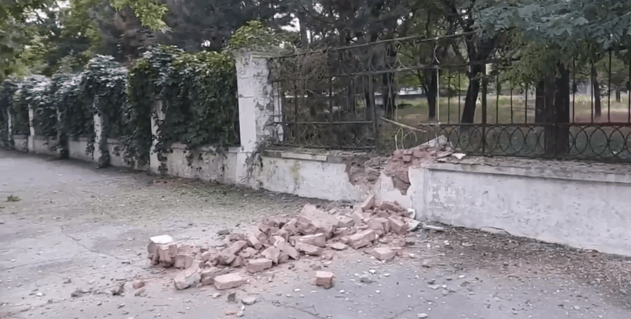 Руйнування після вибуху, Херсон вибух,